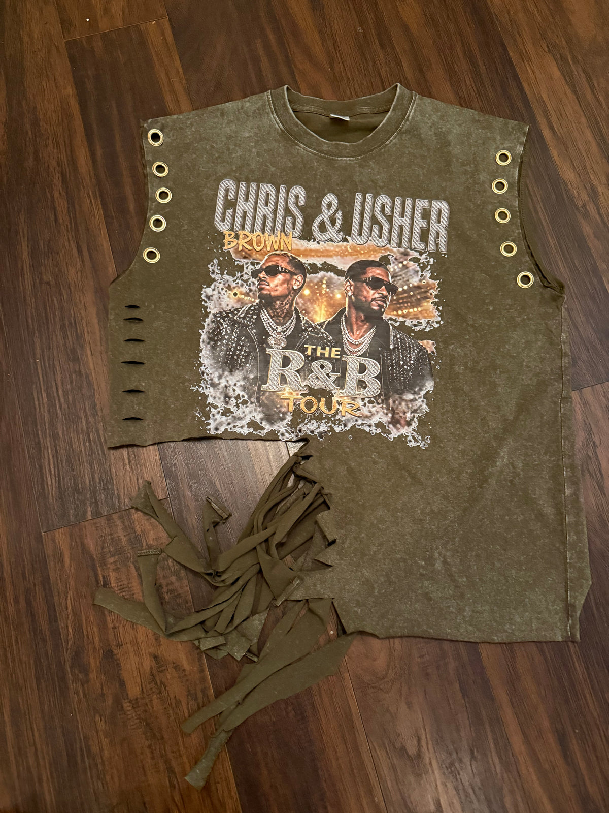 Olive Distressed